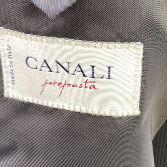 Vintage Canali “Proposta” Wool Brown Jacket - Made In Italy IT sz. 50R US sz.40R - Picture 5 of 8